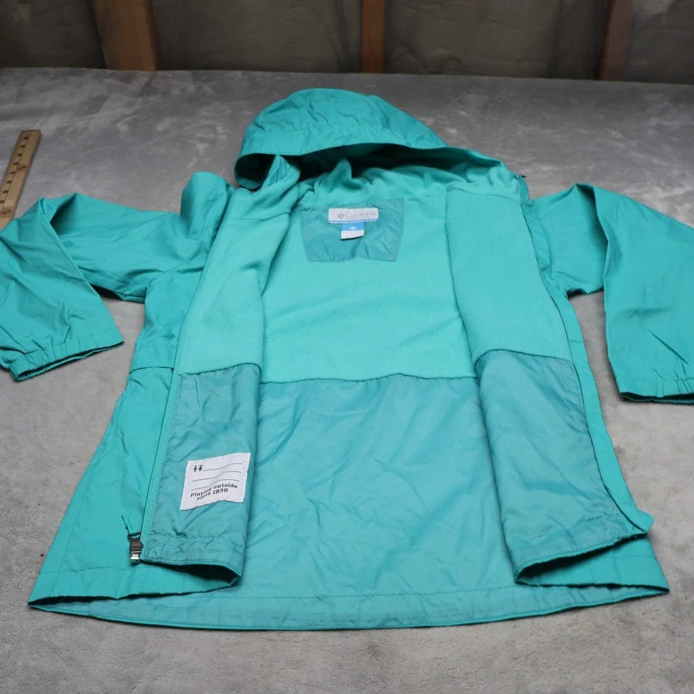 Columbia Jacket Youth‎ Large 14/16 Blue Rain Zilla Lightweight Water Resistant